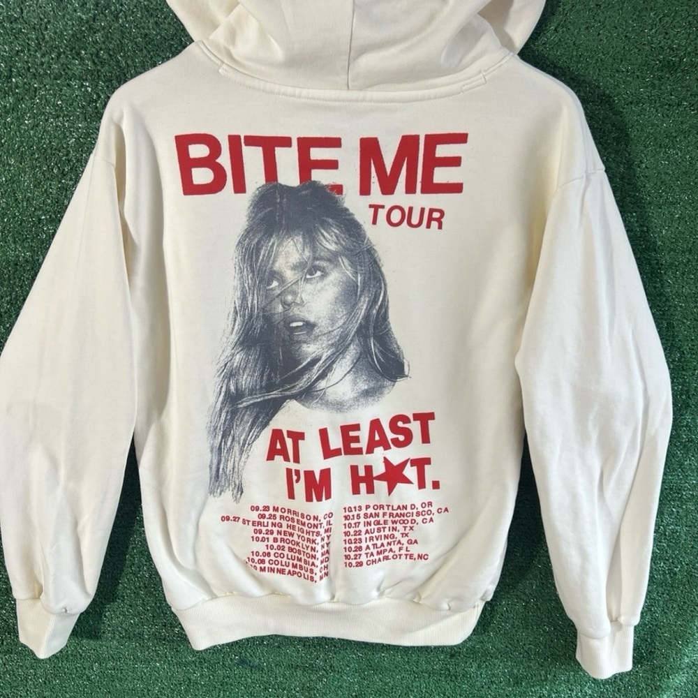 Renee’ Rapp White 'Bite Me' Tour Hoodie Sz S